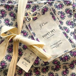 J. Crew Full/Queen Duvet set in paisley